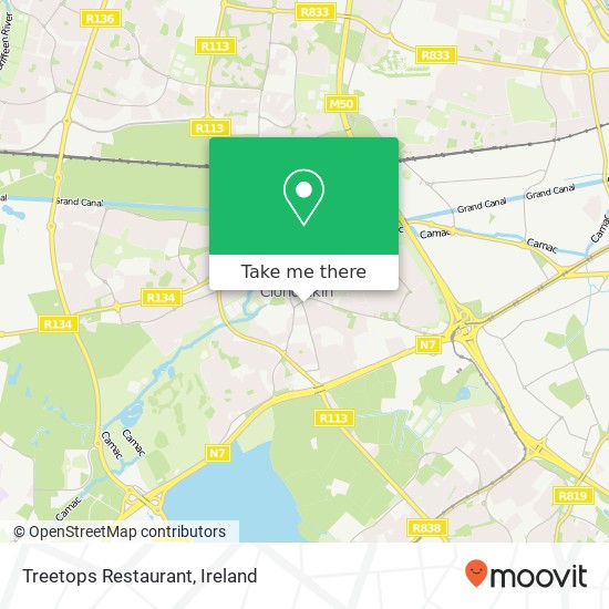 Treetops Restaurant map