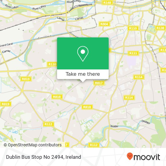 Dublin Bus Stop No 2494 map