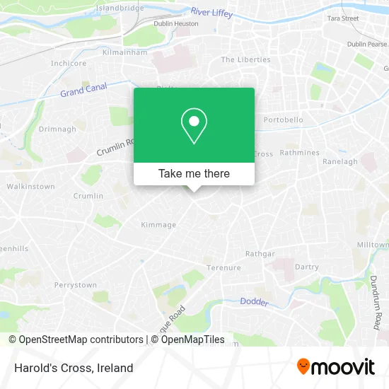 Harold's Cross map