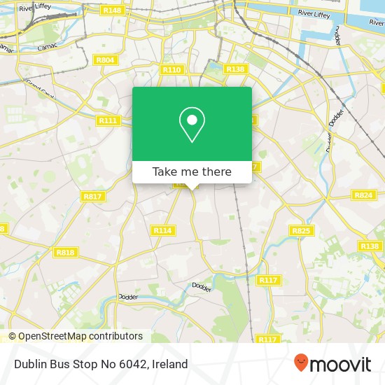 Dublin Bus Stop No 6042 map