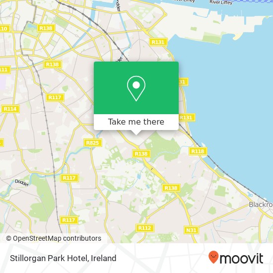 Stillorgan Park Hotel map
