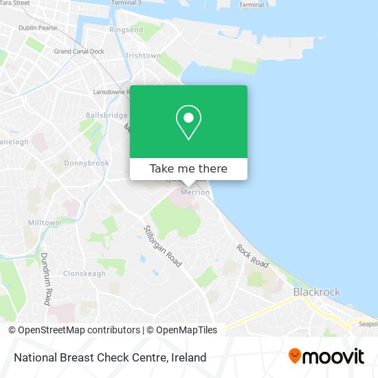 National Breast Check Centre map
