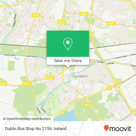 Dublin Bus Stop No 2156 map