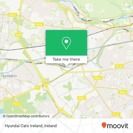 Hyundai Cars Ireland map