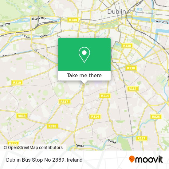 Dublin Bus Stop No 2389 map