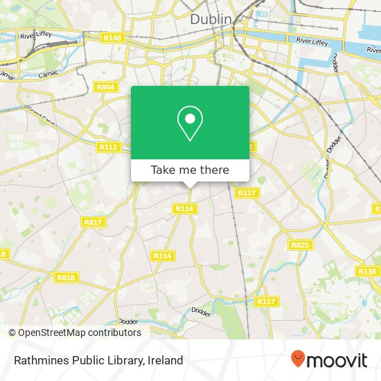 Rathmines Public Library map