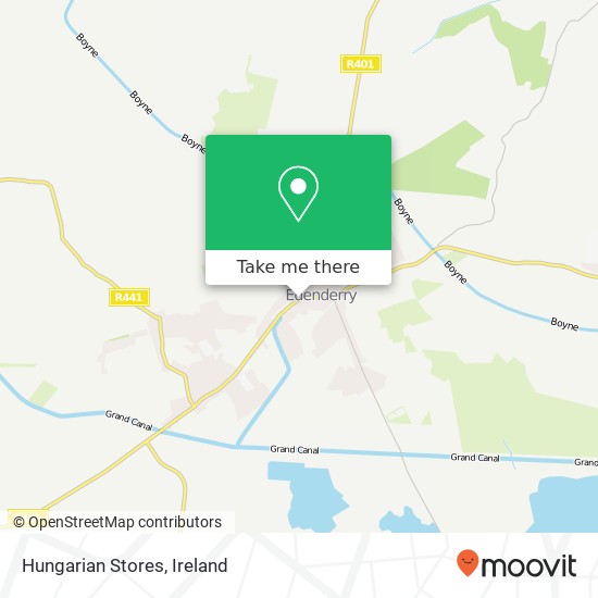 Hungarian Stores map