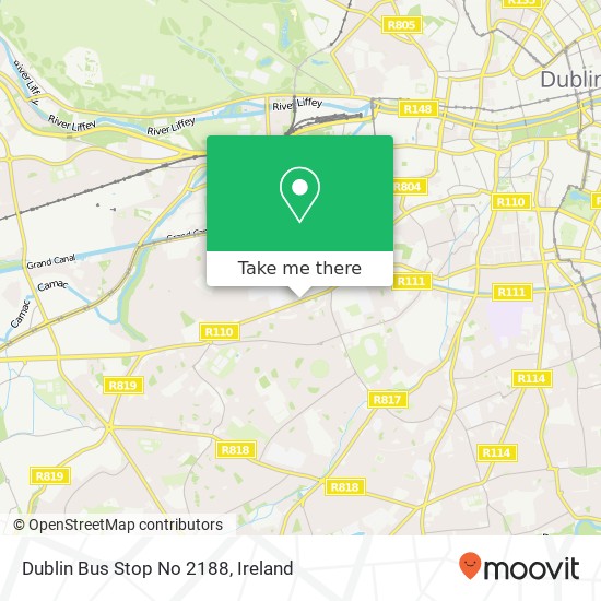 Dublin Bus Stop No 2188 map