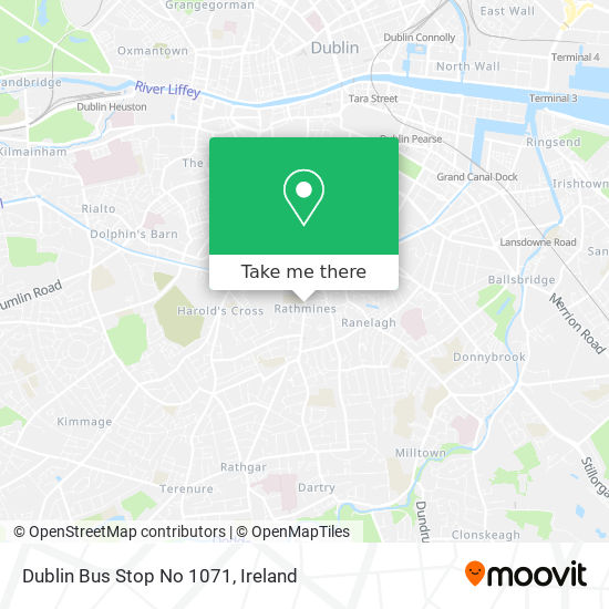 Dublin Bus Stop No 1071 plan