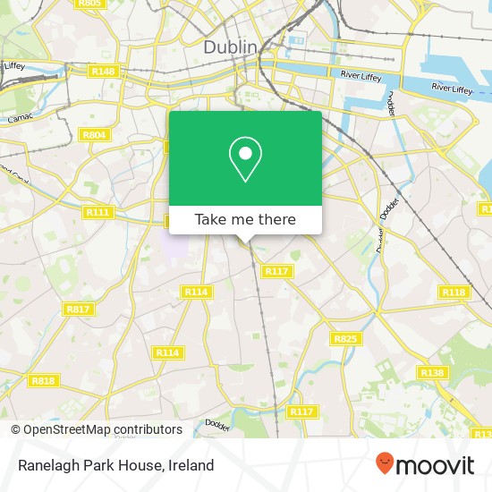 Ranelagh Park House map