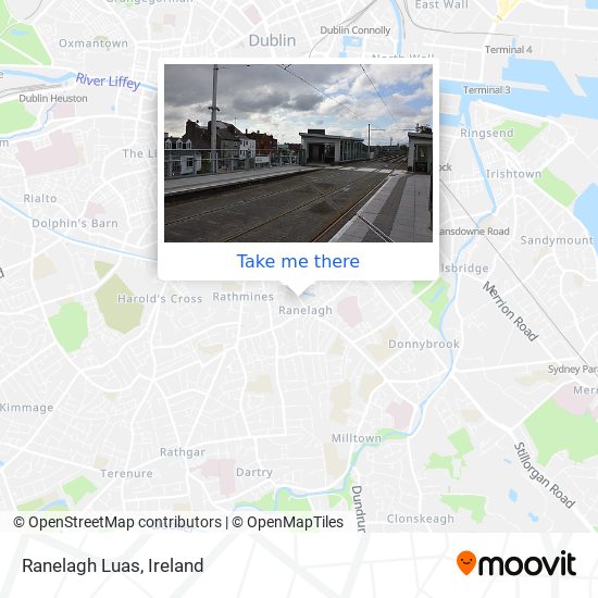 Ranelagh Luas map
