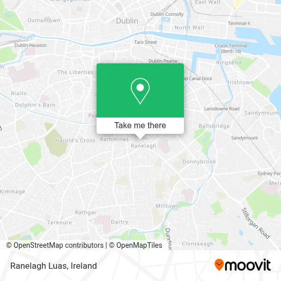 Ranelagh Luas map