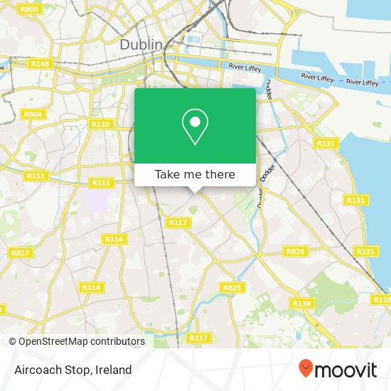 Aircoach Stop map