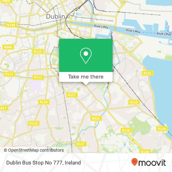 Dublin Bus Stop No 777 map