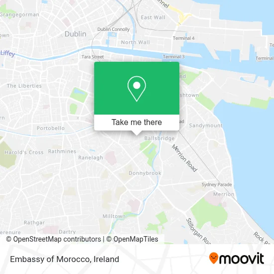 Embassy of Morocco map