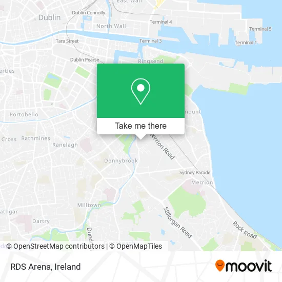 RDS Arena map