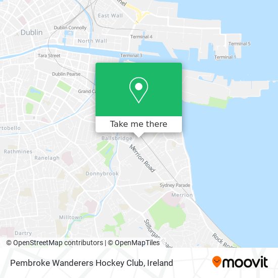 Pembroke Wanderers Hockey Club map