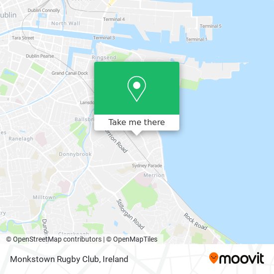 Monkstown Rugby Club map