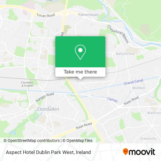 Aspect Hotel Dublin Park West map