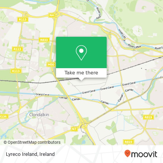 Lyreco Ireland map
