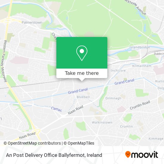 An Post Delivery Office Ballyfermot map