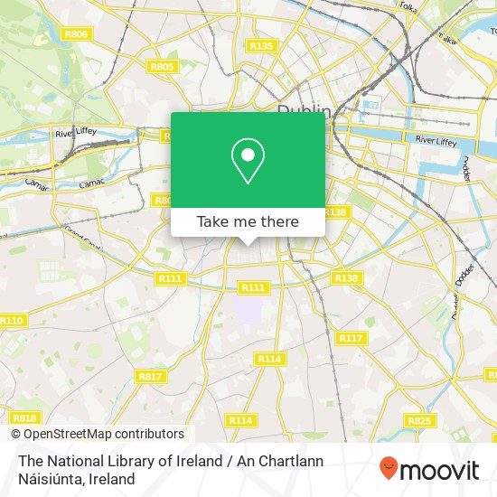 The National Library of Ireland / An Chartlann Náisiúnta map