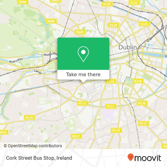 Cork Street Bus Stop map