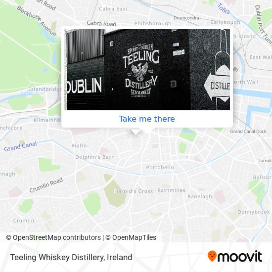 Teeling Whiskey Distillery map