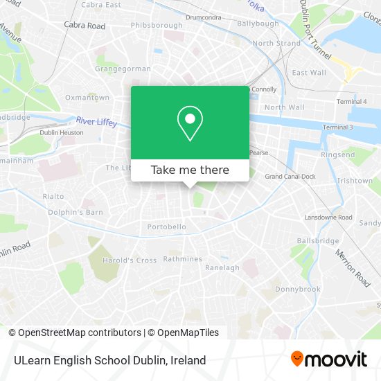 ULearn English School Dublin map