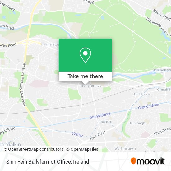 Sinn Fein Ballyfermot Office map