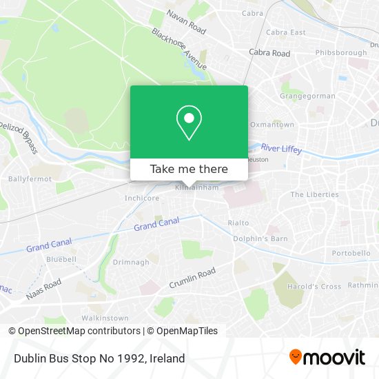 Dublin Bus Stop No 1992 map