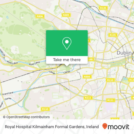 Royal Hospital Kilmainham Formal Gardens map