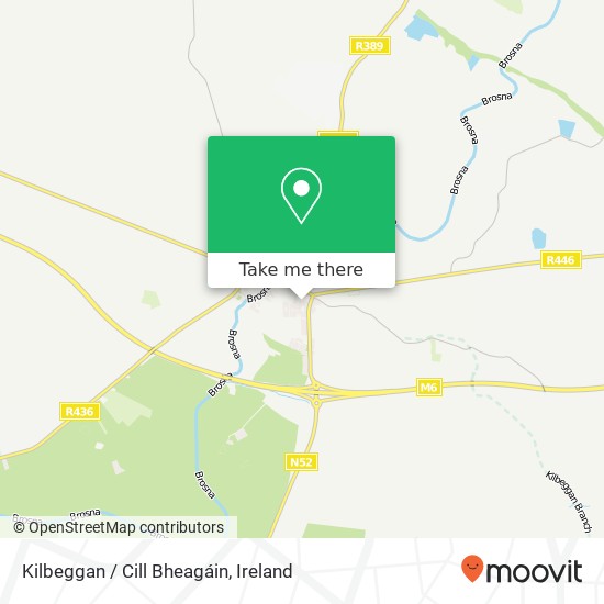 Kilbeggan / Cill Bheagáin map