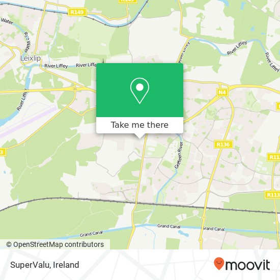 SuperValu map