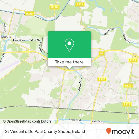 St Vincent's De Paul Charity Shops map