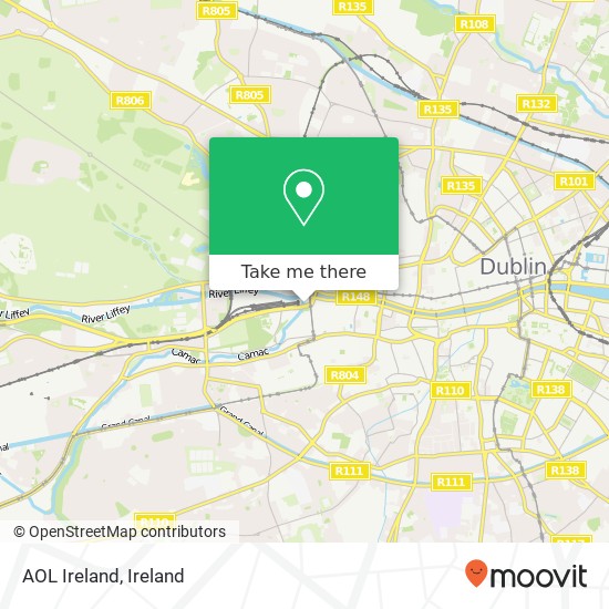 AOL Ireland map