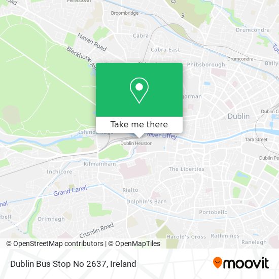 Dublin Bus Stop No 2637 map