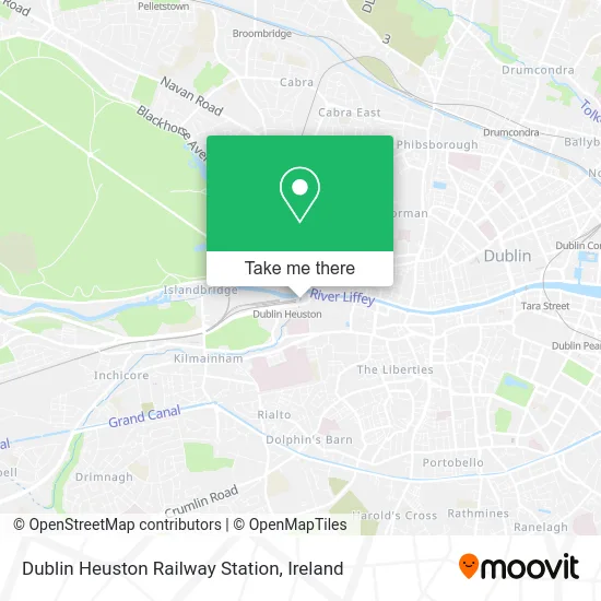 Dublin Heuston Railway Station map
