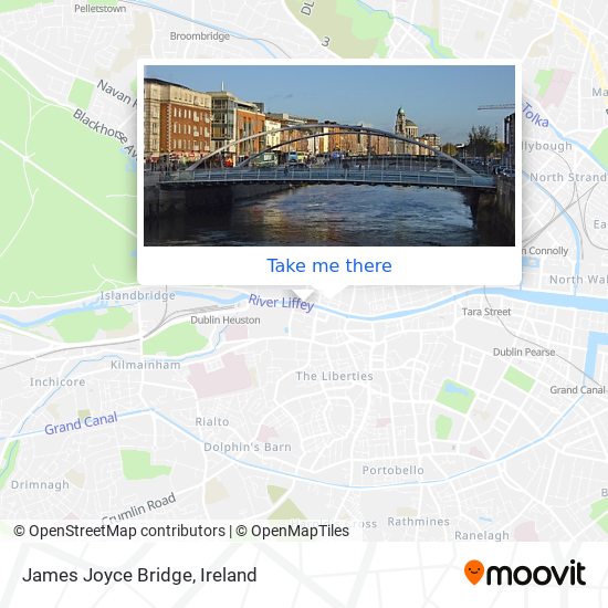 James Joyce Bridge map