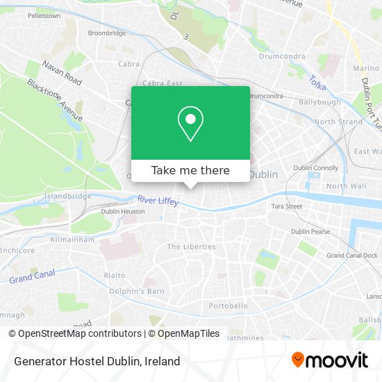 Generator Hostel Dublin map