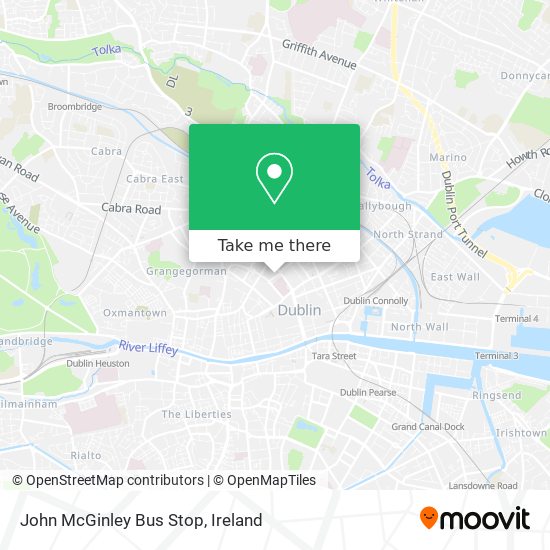 John McGinley Bus Stop map