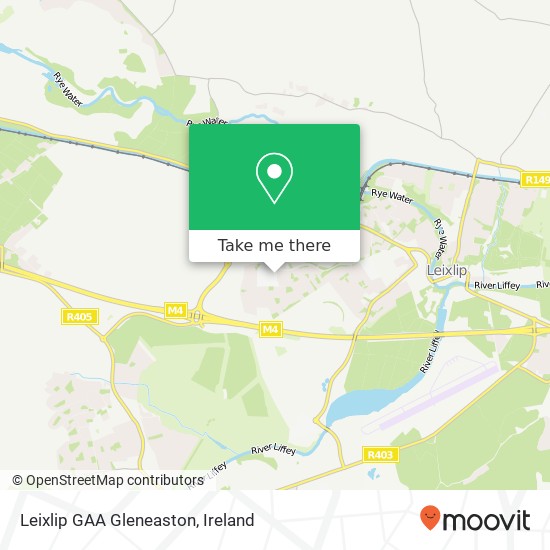 Leixlip GAA Gleneaston map