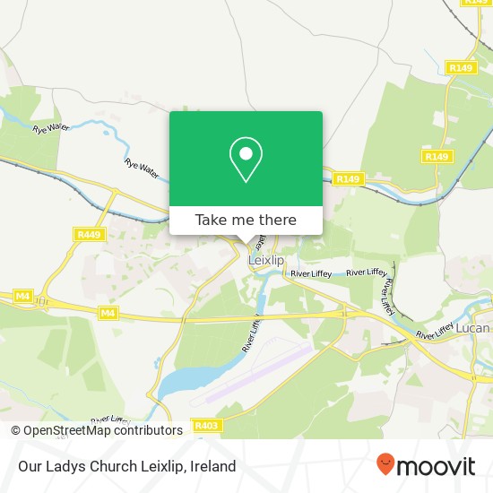 Our Ladys Church Leixlip map