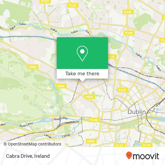 Cabra Drive map