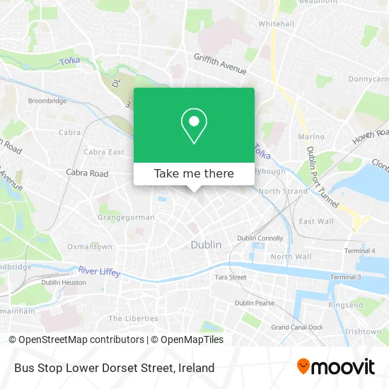 Bus Stop Lower Dorset Street map