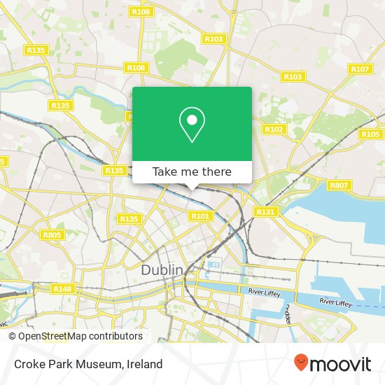 Croke Park Museum map