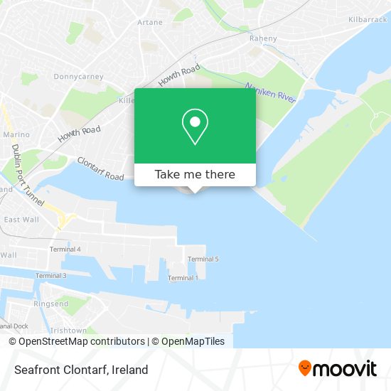 Seafront Clontarf map