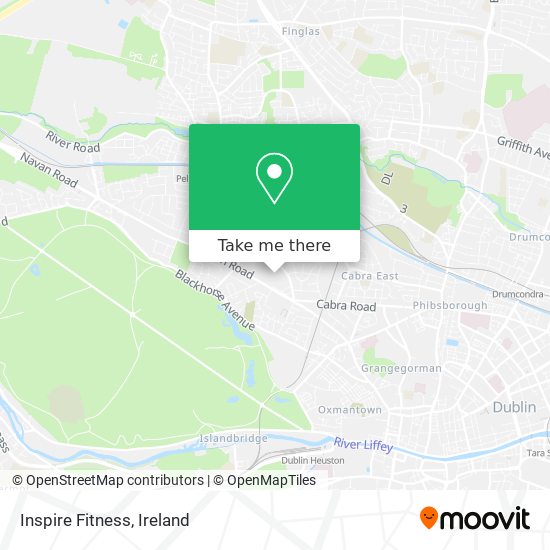 Inspire Fitness map