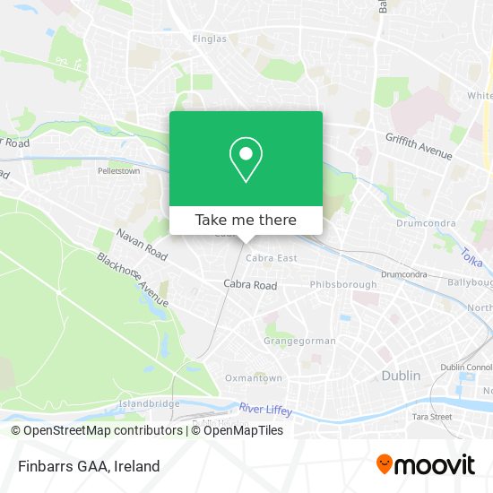 Finbarrs GAA map