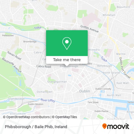 Phibsborough / Baile Phib map